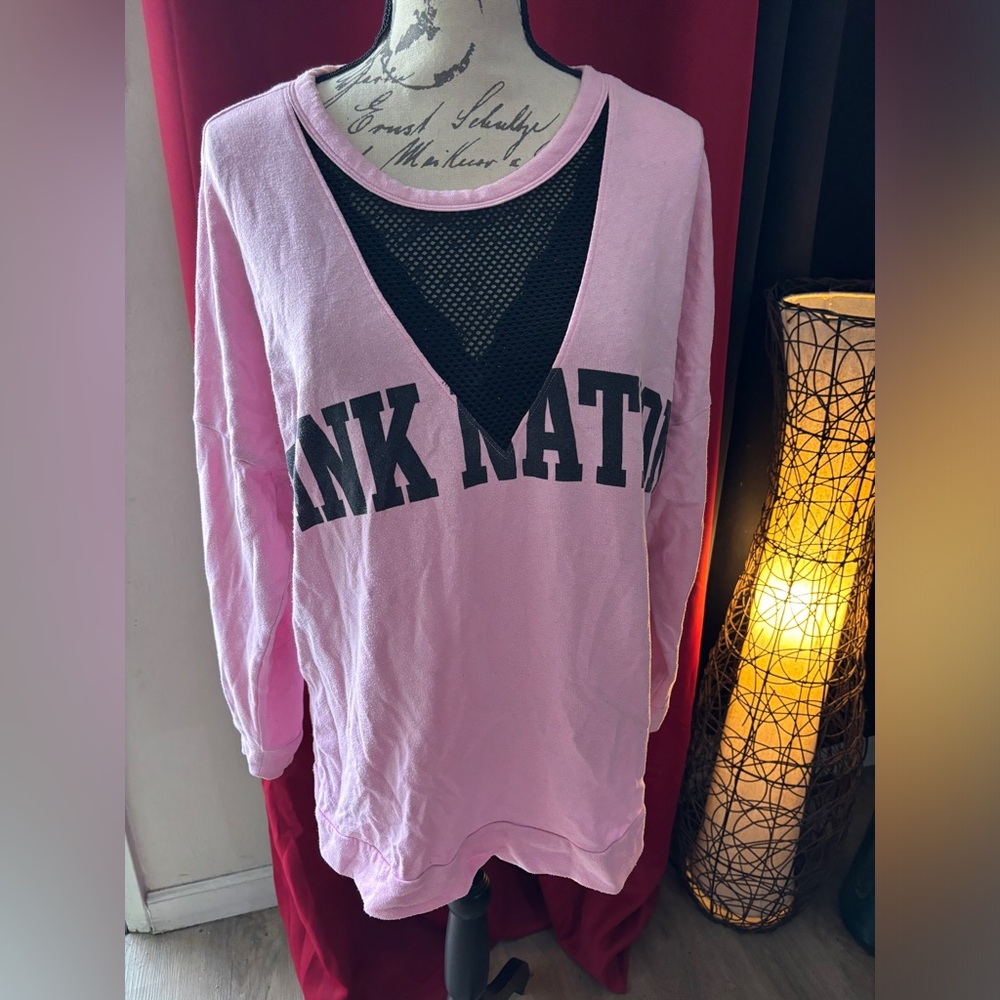 Pink nation sweater